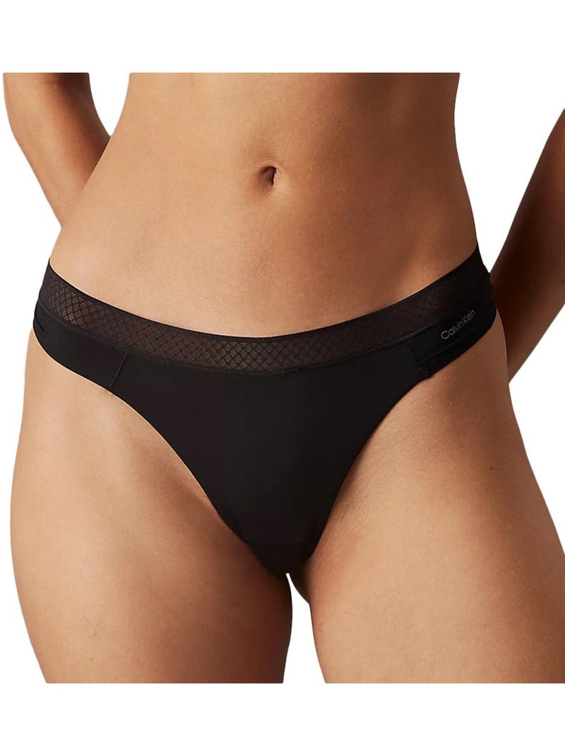 Tanga calvin klein jeans string noir para mulher Preto - Kiabi