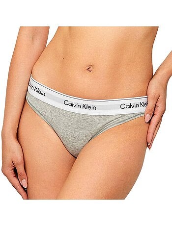 Tanga cinzenta calvin klein jeans para mulher