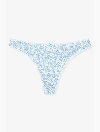 Tanga com estampa de folhas jungle deep penti