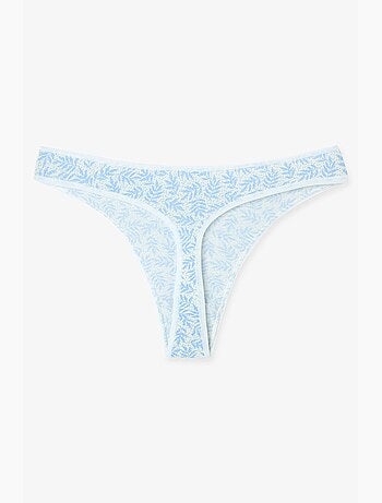 Tanga com estampa de folhas jungle deep penti