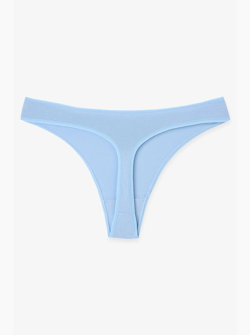Tanga com estampa de folhas jungle deep penti Azul-céu - Kiabi