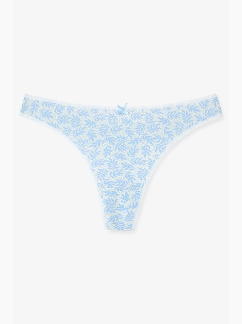 Tanga com estampa de folhas jungle deep penti - Kiabi