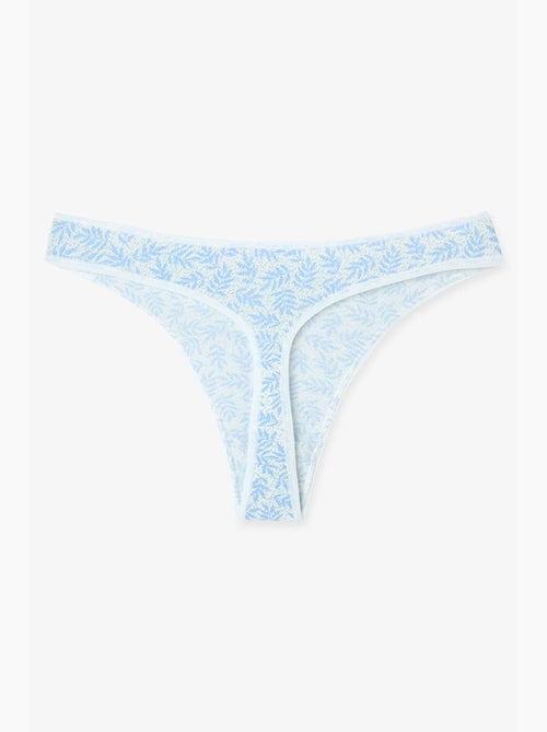 Tanga com estampa de folhas jungle deep penti - Kiabi