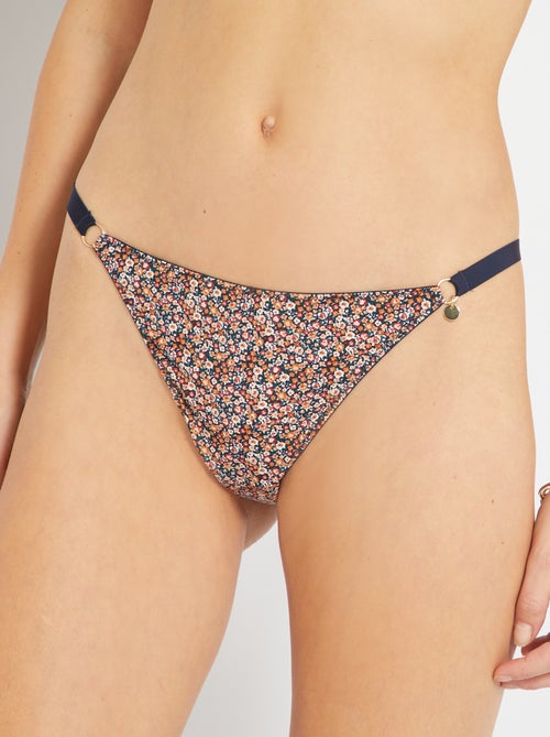 Tanga com estampado florido - Kiabi