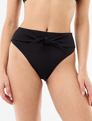 Tanga de banho cintura subida em microfibra suave