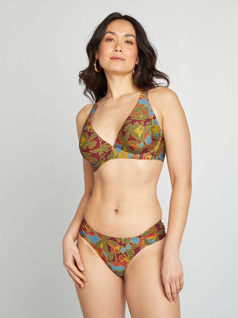 Tanga de biquíni multicolor AZUL - Kiabi