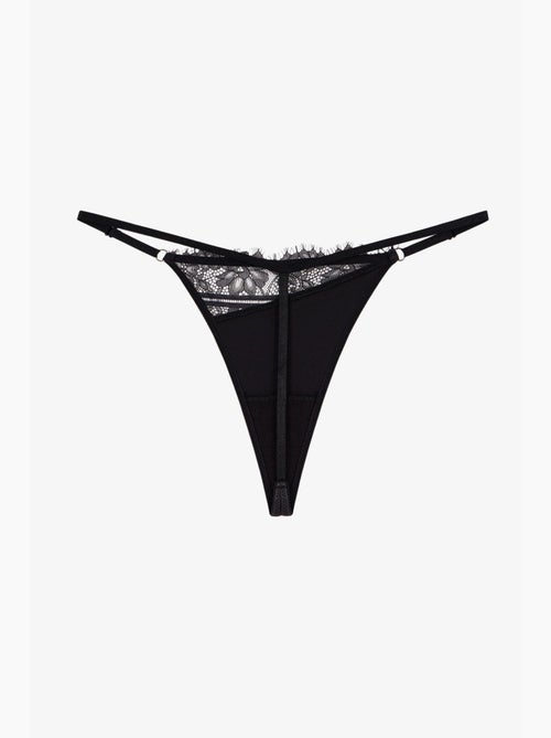 Tanga de cetim feminino penti - Kiabi