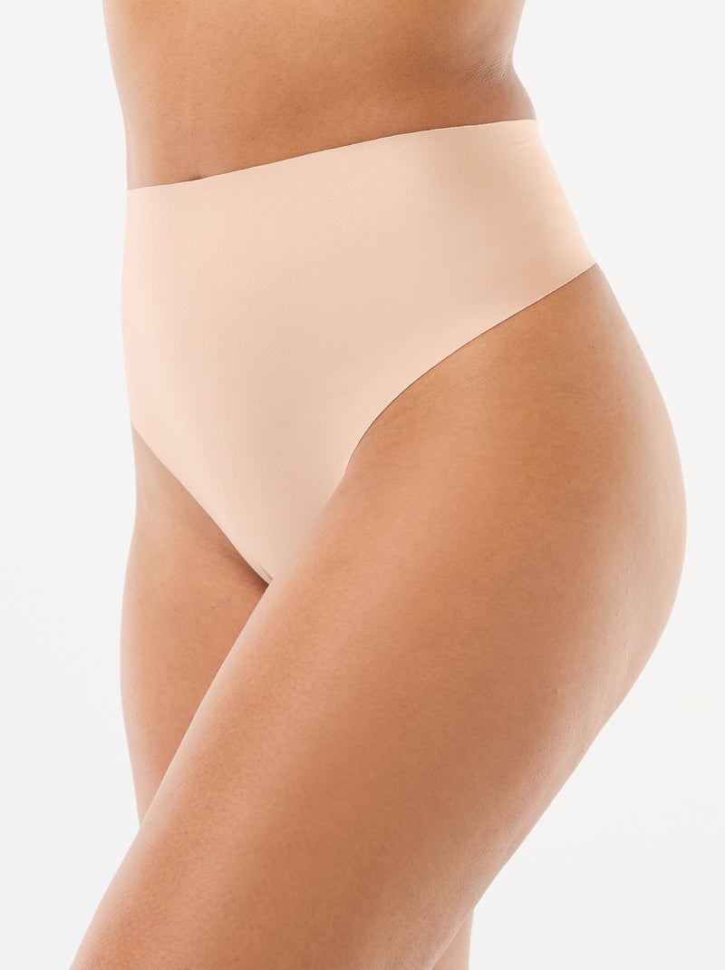 Tanga de cintura alta modelador Cru - Kiabi