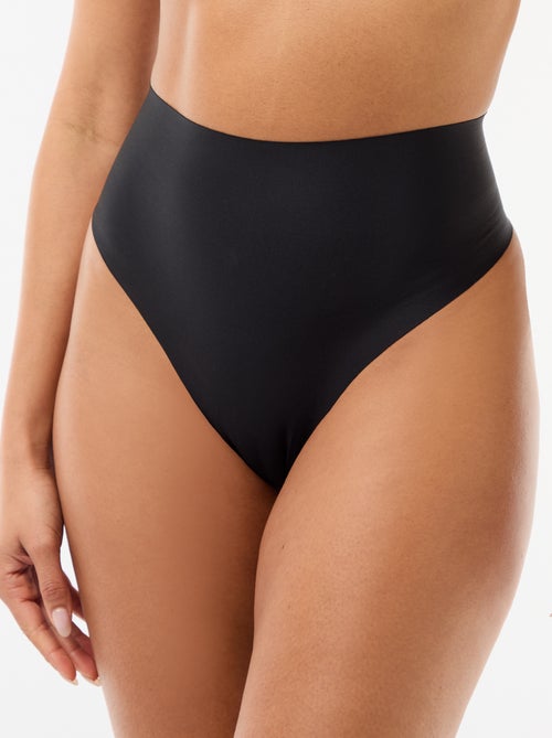 Tanga de cintura alta modelador - Kiabi
