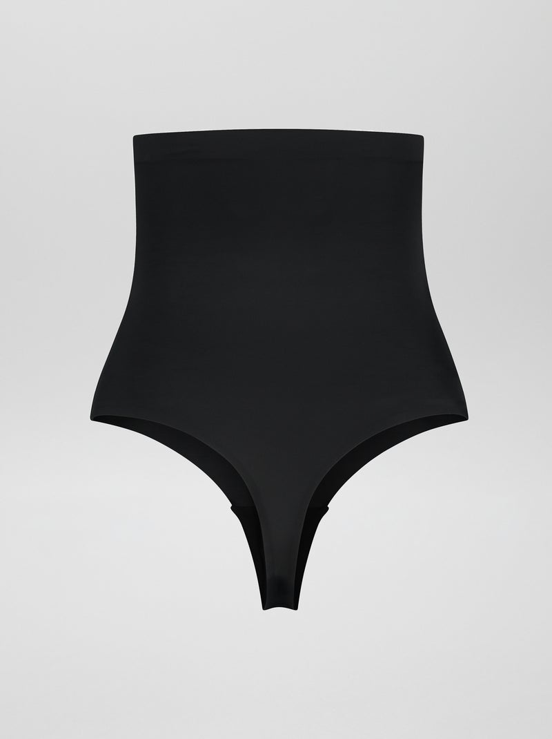Tanga de cintura subida adelgaçante 'Bye Bra' PRETO - Kiabi