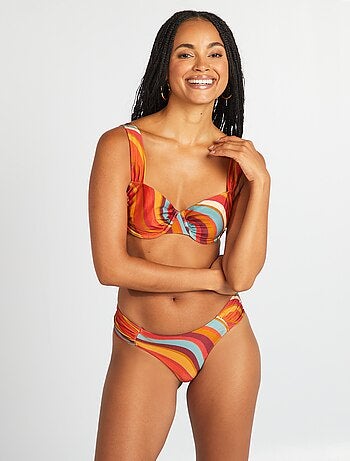 Tanga de fato banho estampado psidalélico
