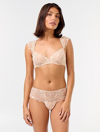 Tanga de renda com lantejoulas