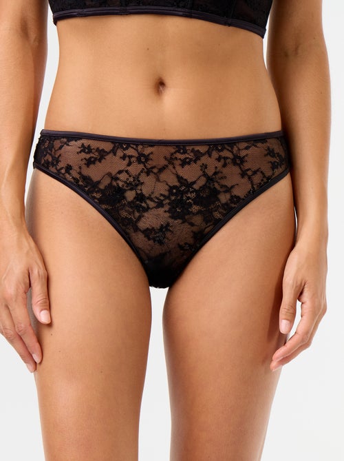 Tanga de renda com lantejoulas - Kiabi Tanga de renda com lantejoulas - Kiabi
