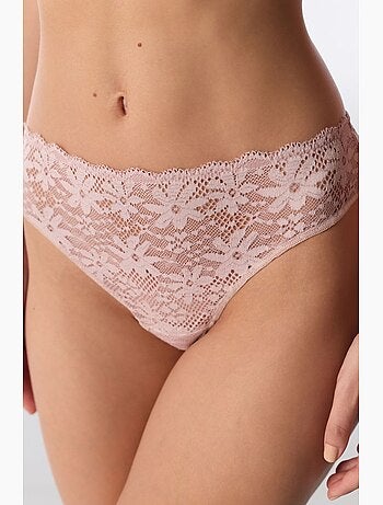 Tanga de renda feminina penti