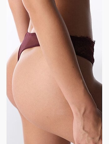Tanga de renda feminina penti
