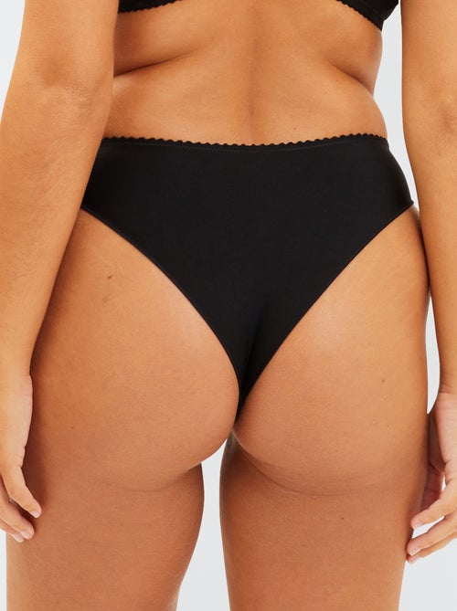 Tanga de renda 'Sans complexe' - Kiabi