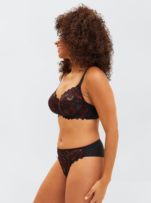 Tanga de renda 'Sans complexe' - Kiabi