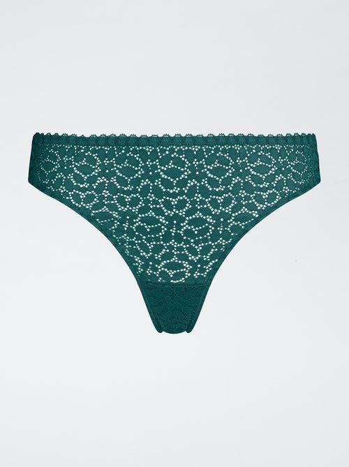Tanga 'Dim' em renda - Kiabi