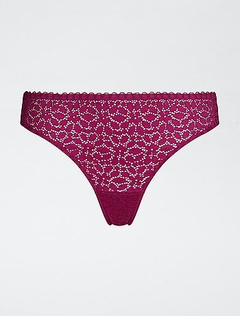 Tanga 'Dim' em renda
