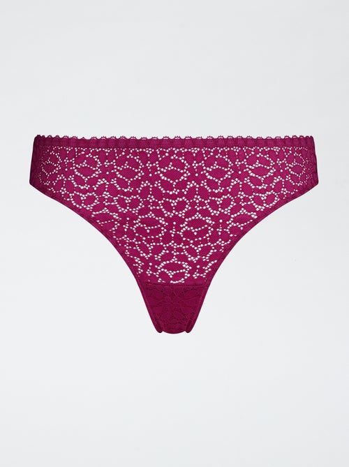 Tanga 'Dim' em renda - Kiabi