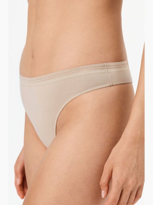 Tanga easy de algodão mulher penti - Kiabi