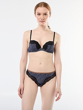 Tanga em microfibra estampada