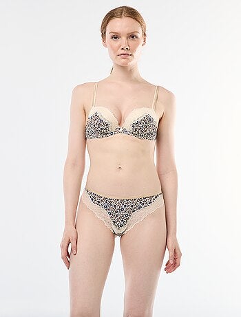 Tanga em microfibra estampada