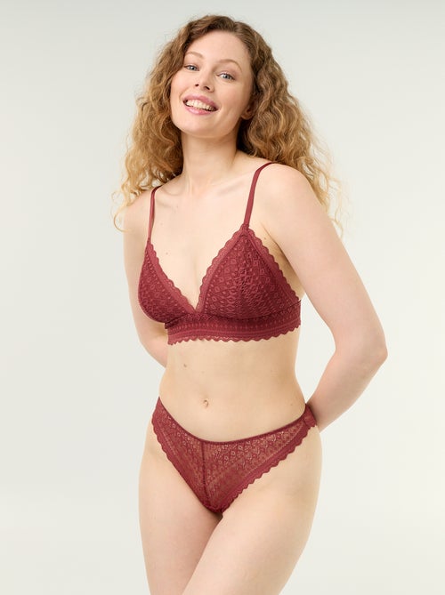 Tanga em renda - Kiabi Tanga em renda - Kiabi