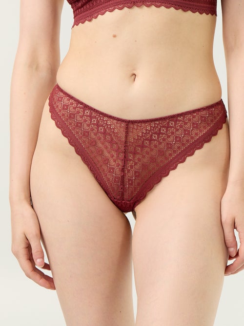 Tanga em renda - Kiabi Tanga em renda - Kiabi