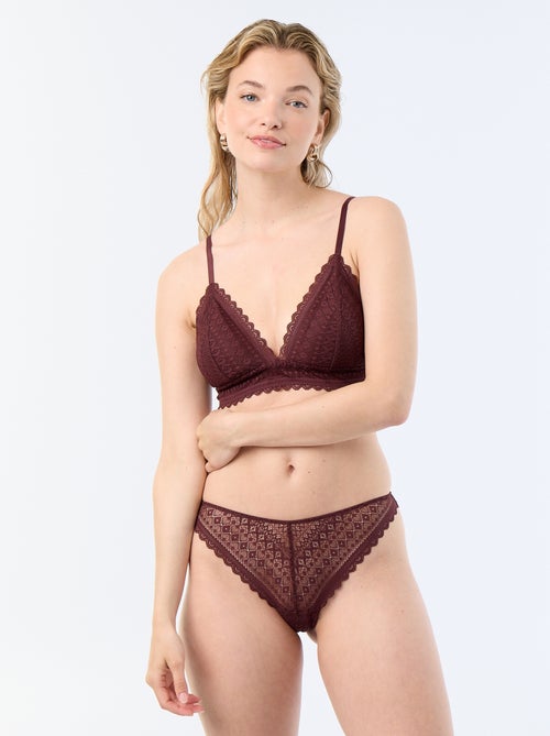 Tanga em renda - Kiabi