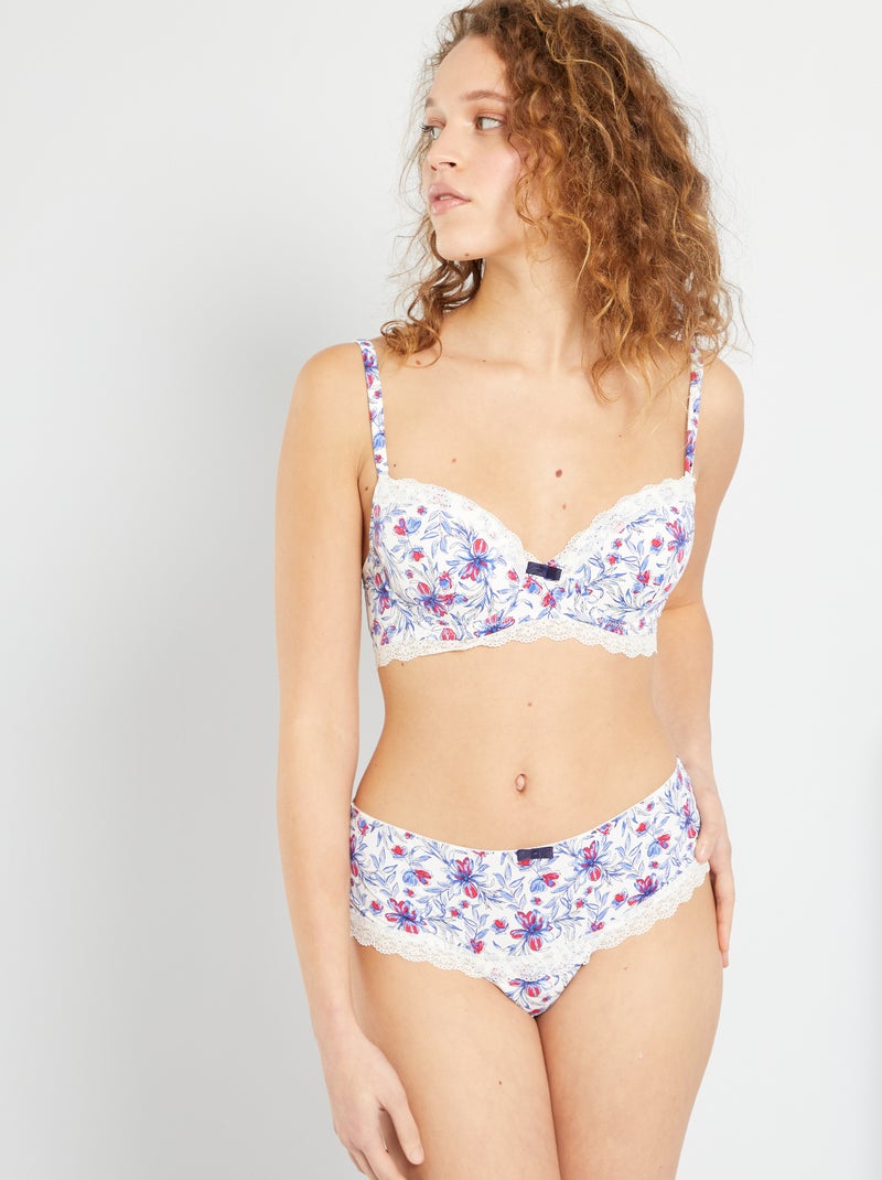 Tanga 'Envie de Lingerie' BEGE - Kiabi