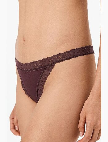 Tanga feminina confortável de algodão penti