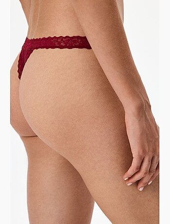 Tanga feminina confortável de algodão penti