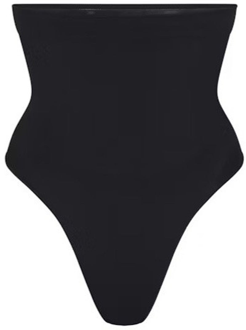 Tanga modeladora premium sem costuras de cintura subida hiccup Preto - Kiabi