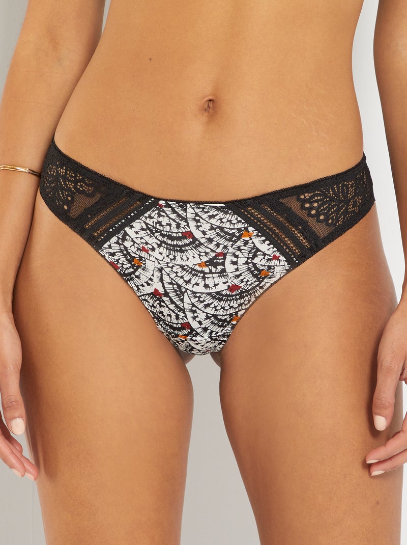 Tanga 'Mojito Lingerie' BEGE - Kiabi