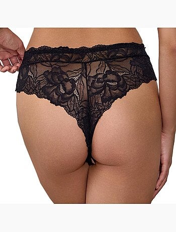 Tanga nila preto para mulher les petites bombes