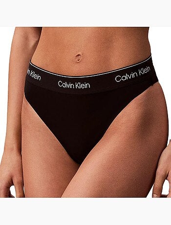 Tanga String Calvin Klein Jeans Noir para Mulher