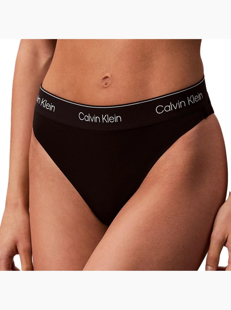Tanga String Calvin Klein Jeans Noir para Mulher Preto - Kiabi