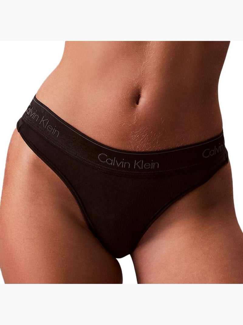 Tanga String Calvin Klein Jeans para Mulher em Preto Preto - Kiabi