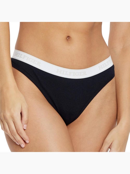 Tanga Tommy Hilfiger ThongR Preta para Mulher - Kiabi Tanga Tommy Hilfiger ThongR Preta para Mulher - Kiabi