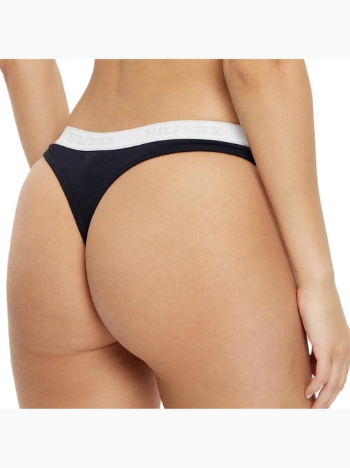 Tanga Tommy Hilfiger ThongR Preta para Mulher - Kiabi Tanga Tommy Hilfiger ThongR Preta para Mulher - Kiabi