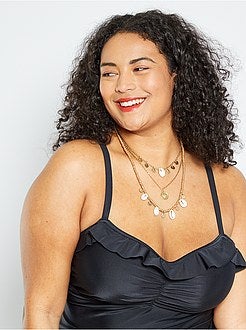 Tankini de 2 peças com folhos - Kiabi