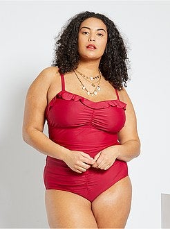 Tankini de 2 peças com folhos - Kiabi