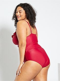 Tankini de 2 peças com folhos - Kiabi