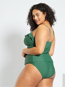 Tankini de 2 peças com folhos - Kiabi