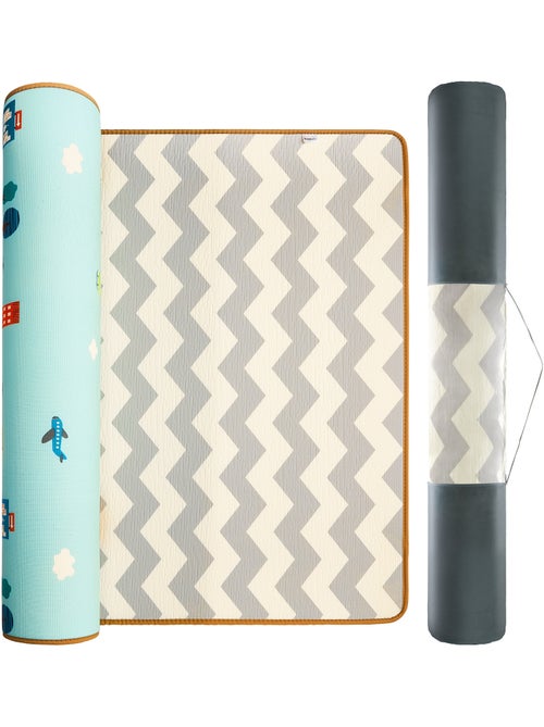 Tapete de actividades espuma xpe 180x150cm espessura 2cm dupla face zigzag - Kiabi Tapete de actividades espuma xpe 180x150cm espessura 2cm dupla face zigzag - Kiabi
