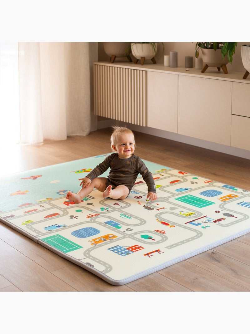 Tapete de actividades espuma xpe 180x150cm espessura 2cm dupla face zigzag N/D - Kiabi