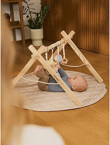 Tapete de atividades com arco de madeira LIONELO Anis Set – Dobrável – Tapete de 2 cm