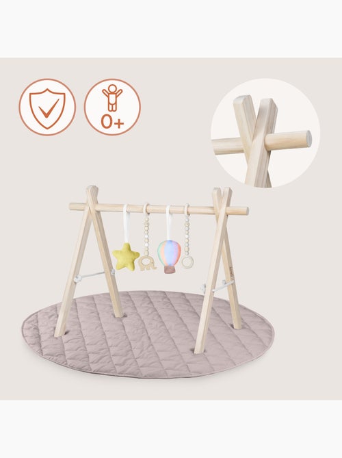 Tapete de atividades com arco de madeira LIONELO Anis Set – Dobrável – Tapete de 2 cm - Kiabi Tapete de atividades com arco de madeira LIONELO Anis Set – Dobrável – Tapete de 2 cm - Kiabi
