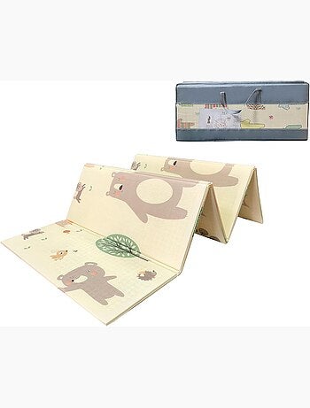 Tapete de atividades dobrável xxl 180x200 cm – espuma xpe dupla face